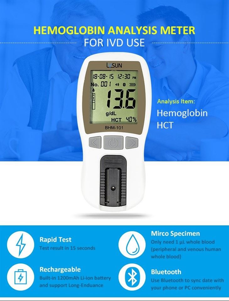 Hospital Or Family Use Portable Hemoglobin Meter Price