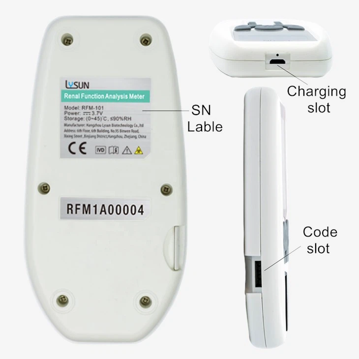 Triple-in-1 Combo Rapid Tests Kidney Test Creatinine & Urea & Uric Acid Meter Renal Function Analyzer