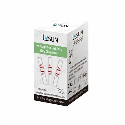 Lysun Clinic Medical Test Equipment Analyzer HiMoglobin HCT with 50pcs stric stric kit lancets